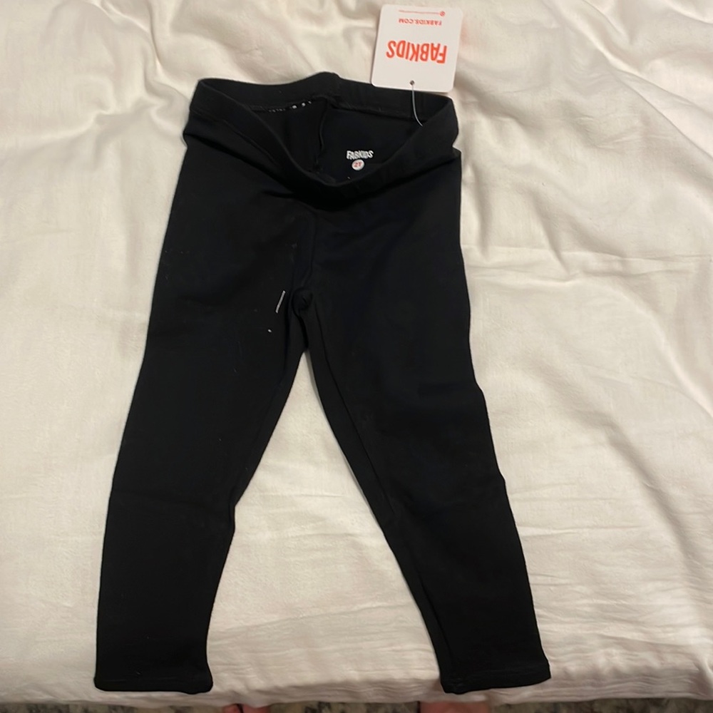 Brand new fab kids black leggings-size 2t